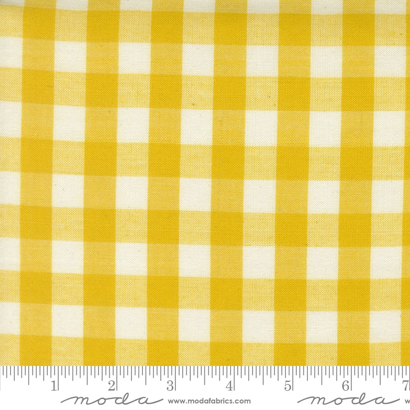 Popcorn Wovens Checks and Plaids in Lemon - by Elizabeth Hartman for Moda (Preorder)
