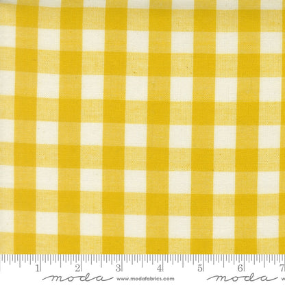 Popcorn Wovens Checks and Plaids in Lemon - by Elizabeth Hartman for Moda (Preorder)