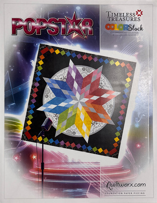 Popstar Quilt Pattern by Quiltworx