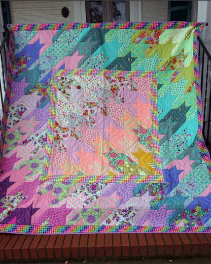 Rainbow Regalia Quilt Kit, featuring Tula Pink