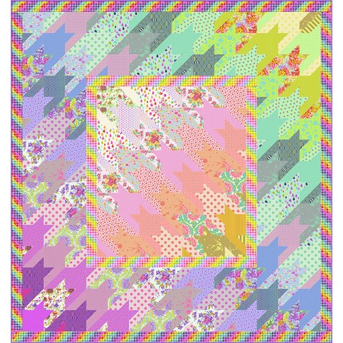Rainbow Regalia Quilt Kit, featuring Tula Pink