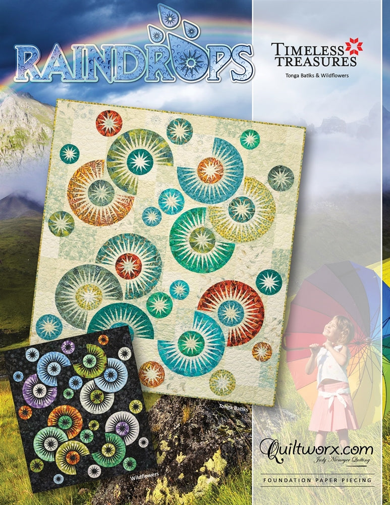 Raindrops Quilt Pattern - Quiltworx - JNQ46P (Preorder)