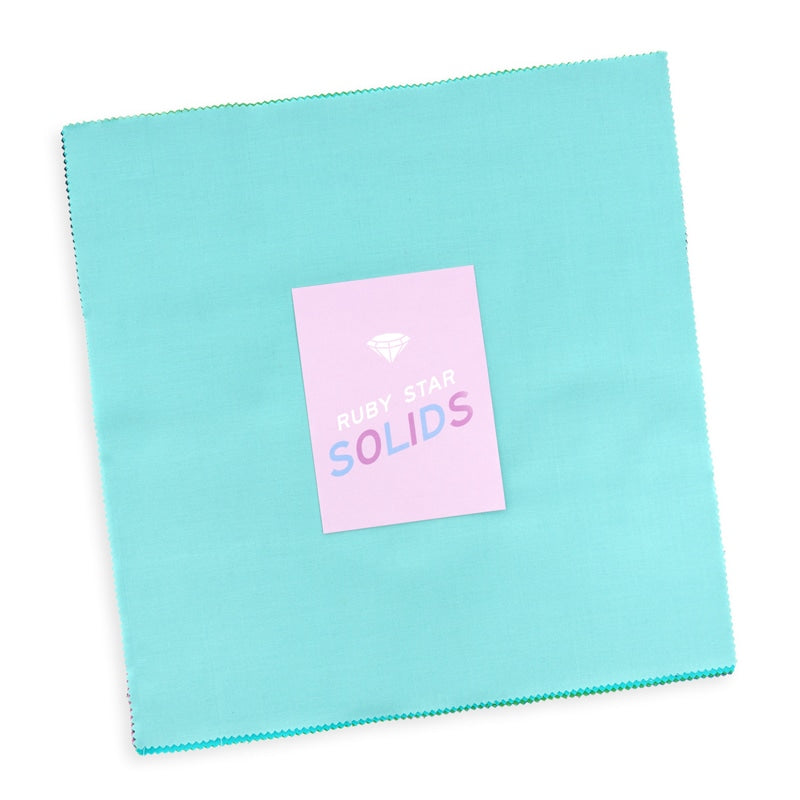 Ruby Star Solids Layer Cake by Ruby Star Society's Ruby Star Society. 42 squares of cotton quilting fabric. SKU RS5500LC
