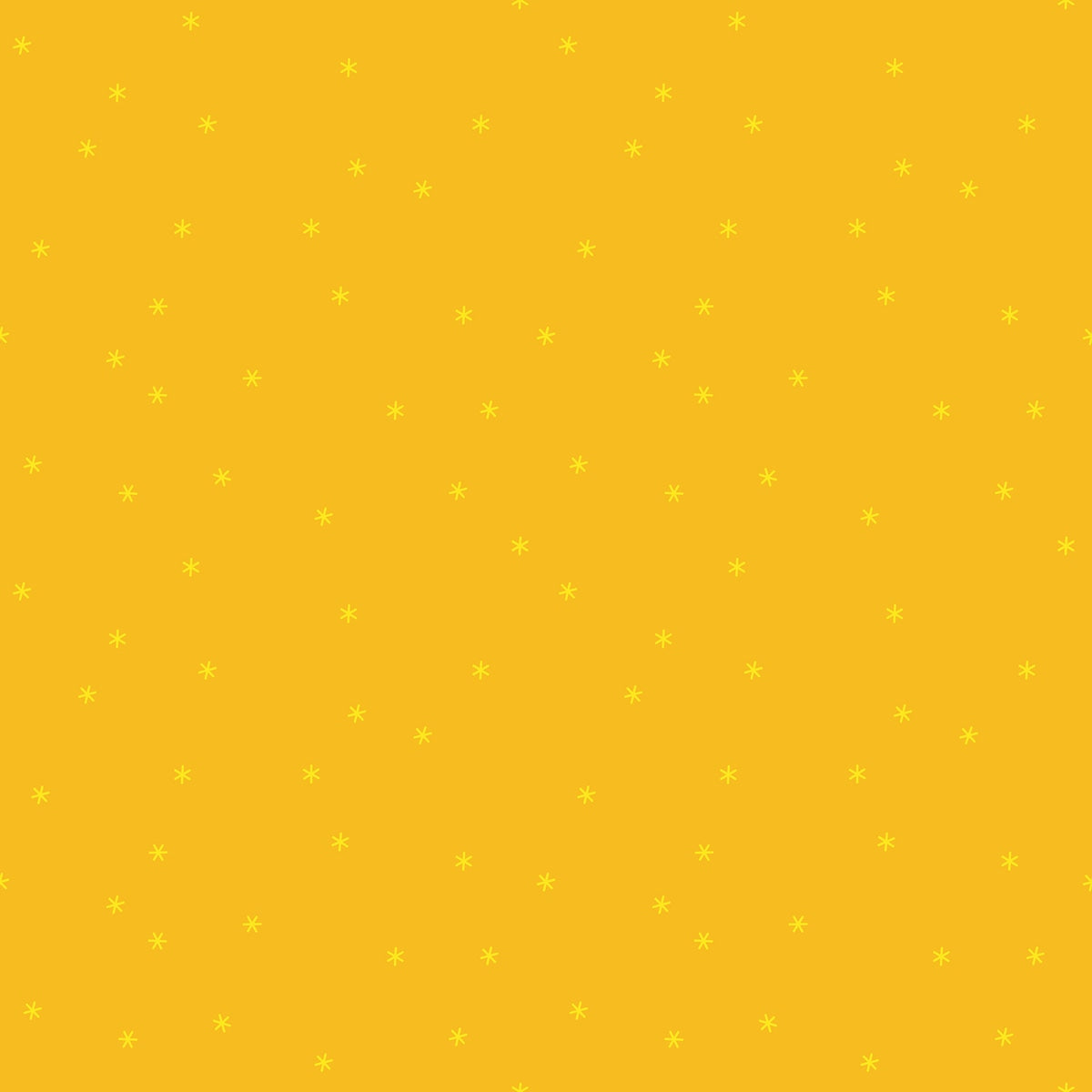 Dandelion yellow scattered stars cotton quilting fabric from Sidekicks by Ruby Star Society's Ruby Star Society, perfect for celestial nursery themes.