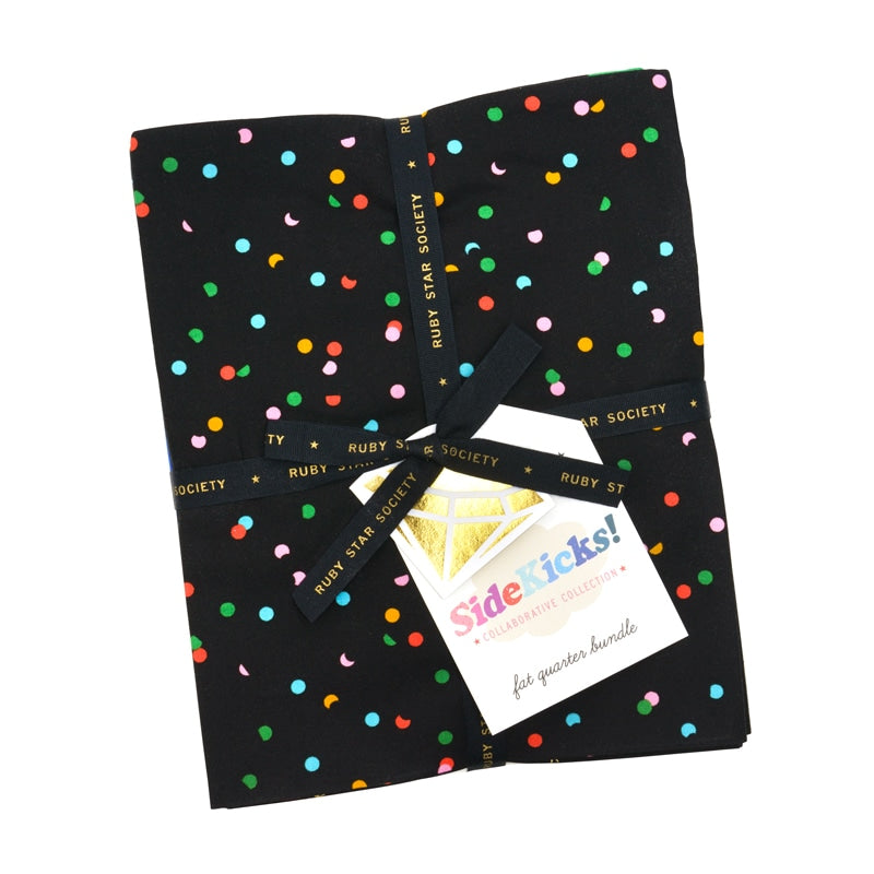 Moda's Sidekicks Fat Quarter Bundle by Ruby Star Society's Ruby Star Society. 40 fat quarters of cotton quilting fabric, 18 in x 21 in, SKU RS5218FQ.