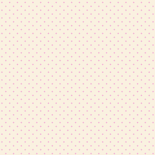 Moda's pale yellow with small neon pink crosses Sidekicks by Ruby Star Society's Ruby Star Society cotton quilting fabric.