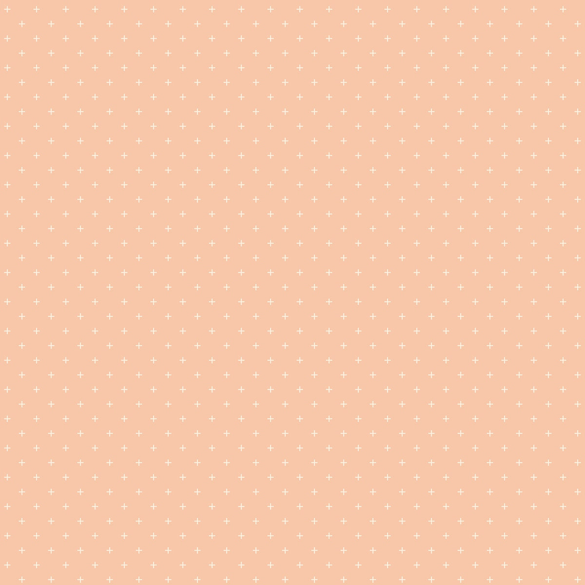 Moda's peach geometric plus signs cotton quilting fabric from Sidekicks by Ruby Star Society's Ruby Star Society