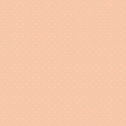 Moda's peach geometric plus signs cotton quilting fabric from Sidekicks by Ruby Star Society's Ruby Star Society