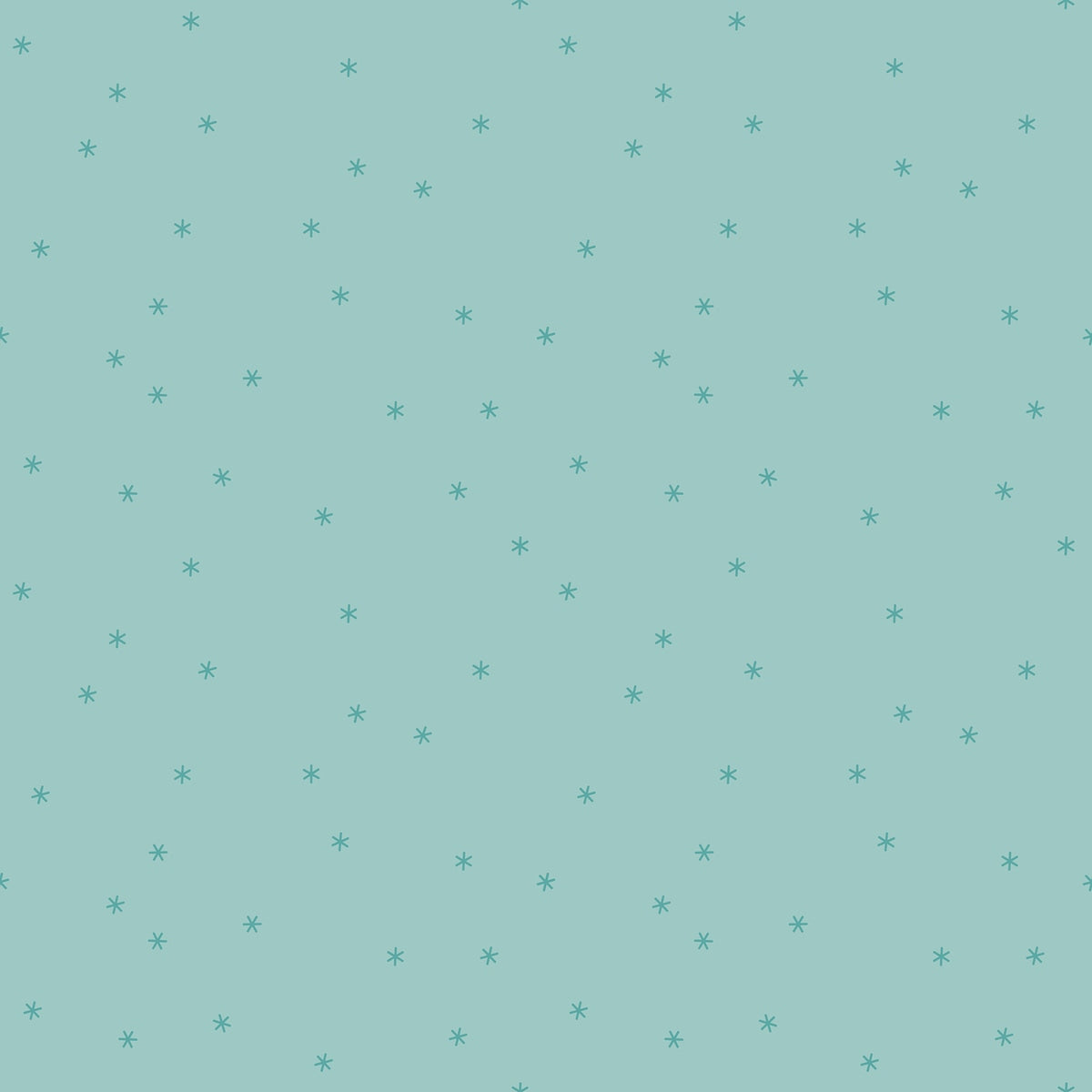 Moda's Sidekicks cotton quilting fabric: dark teal scattered stars on a turquoise background by Ruby Star Society's Ruby Star Society.