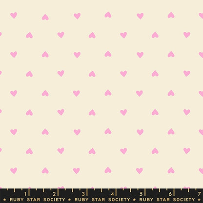 Sparkle Shopper - Hearts in Light Neon Pink - by Ruby Star Society (Preorder)