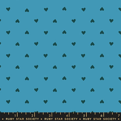 Sparkle Shopper - Hearts in Vintage Blue - by Ruby Star Society (Preorder)
