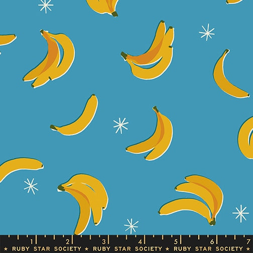 Sparkle Shopper - Bananas in Vintage Blue - by Ruby Star Society (Preorder)