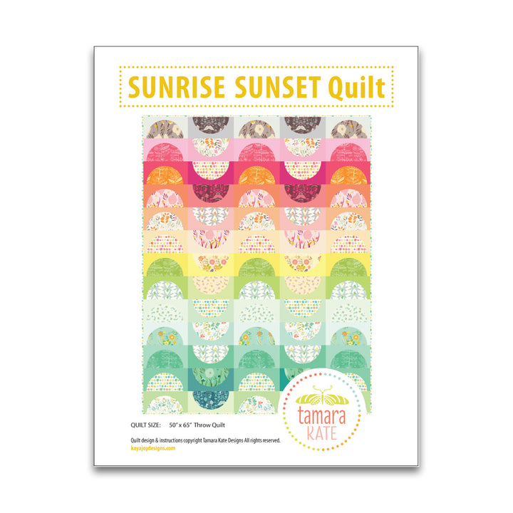 Sunrise Sunset - Quilt Pattern - Tamara Kate - Paper Pattern
