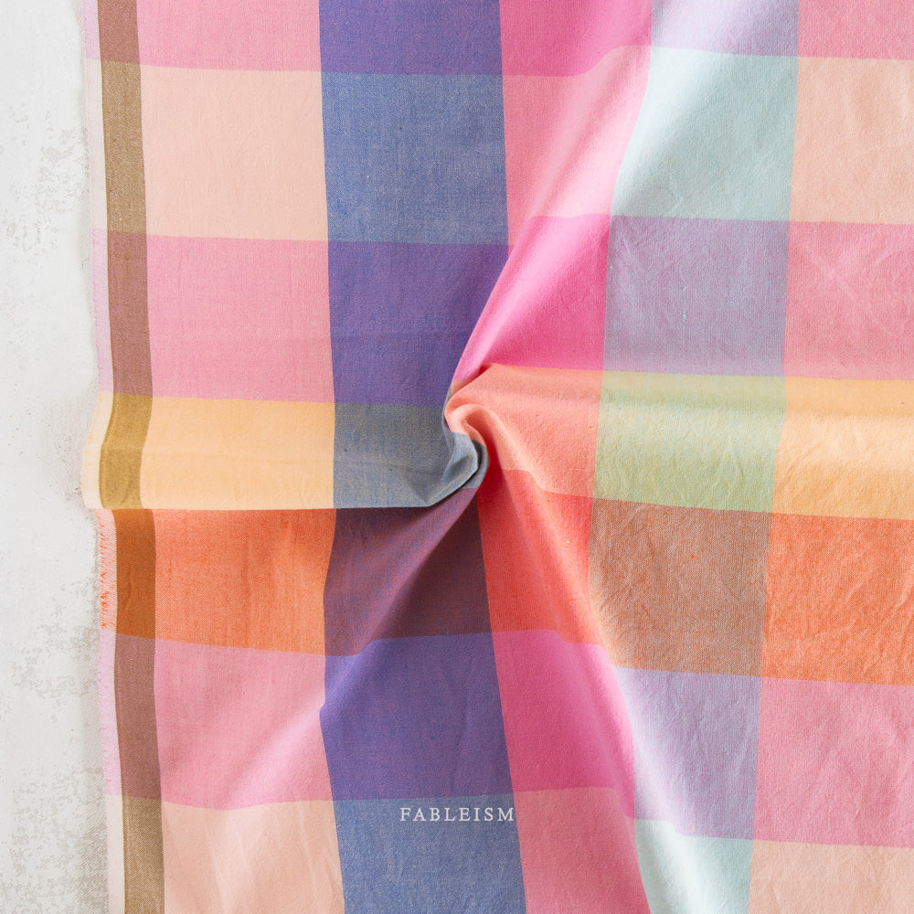 Plaid in Midsommar fabric, part of the Swedish Holiday by The House That Lars Built fabric collection. (SKU: SWH-101-MIDSOMMAR)