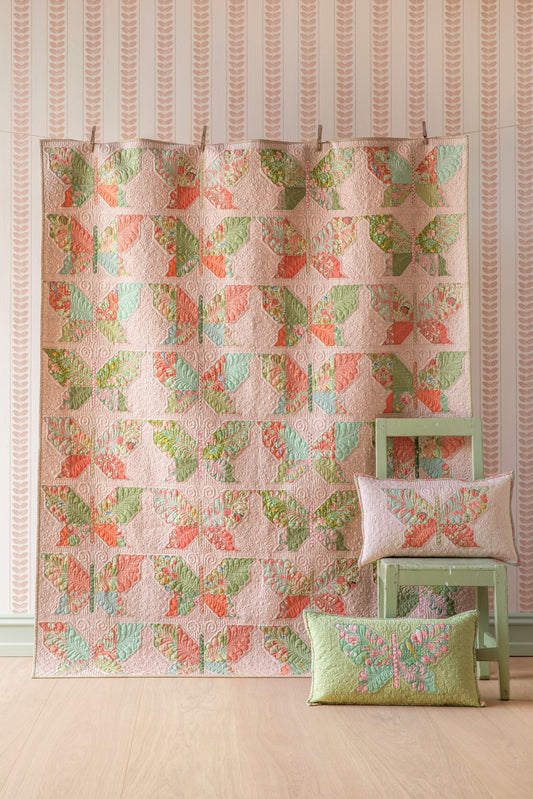 Butterflies Quilt Kit {Peach} - Songbird Collection by Tilda Fabrics (Preorder)