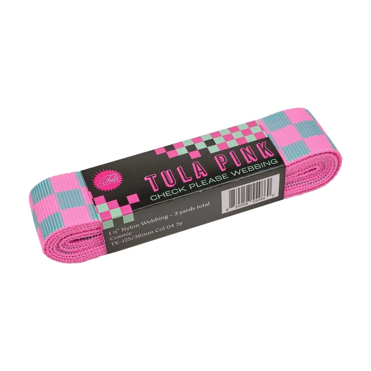 1-1/2" Webbing - Check Please in Cosmic - Tula Pink Untamed - Three Yard Pack