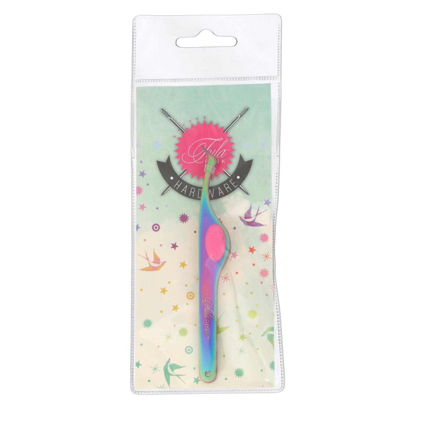 Tula Pink Hardware - Swiss Style Tweezers - Tula Pink for Brewer Sewing - TP507T