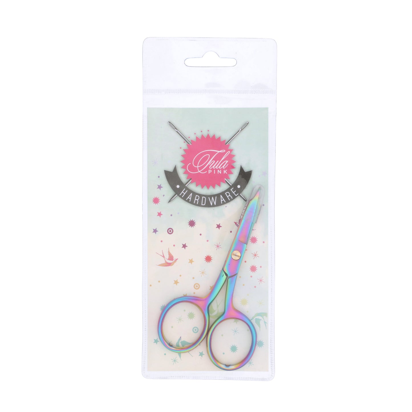 Tula Pink Hardware - Micro Tip Large Ring Scissors - Tula Pink for Brewer Sewing - TP711T