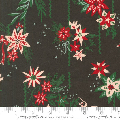 Holiday Bloom Charcoal - Twinkle and Tinsel by Fancy That Design House for Moda - Half Yard Fabric (Preorder)