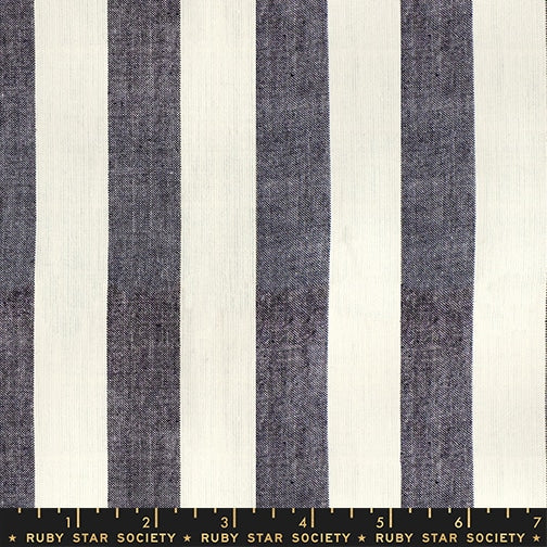 Warp Weft Daisy Days - Clothesline Stripe Black - by Ruby Star Society (Preorder)