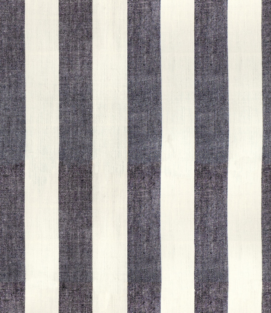 Moda's black and cream vertical stripes cotton quilting fabric. Warp Weft Daisy Days by Ruby Star Society's Alexia Abegg.