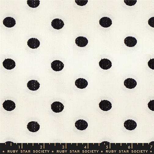 Warp Weft Daisy Days - Candy Dots Black - by Ruby Star Society (Preorder)