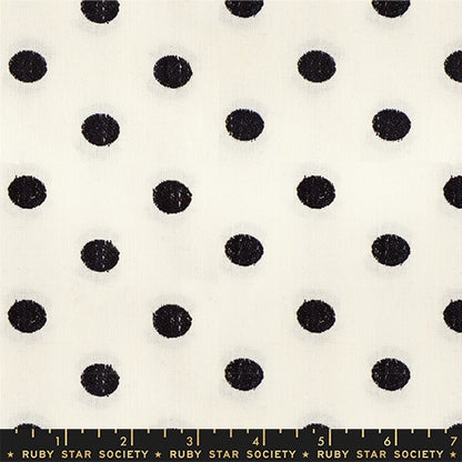 Warp Weft Daisy Days - Candy Dots Black - by Ruby Star Society (Preorder)