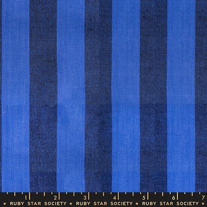 Warp Weft Daisy Days - Clothesline Stripe Blue - by Ruby Star Society (Preorder)