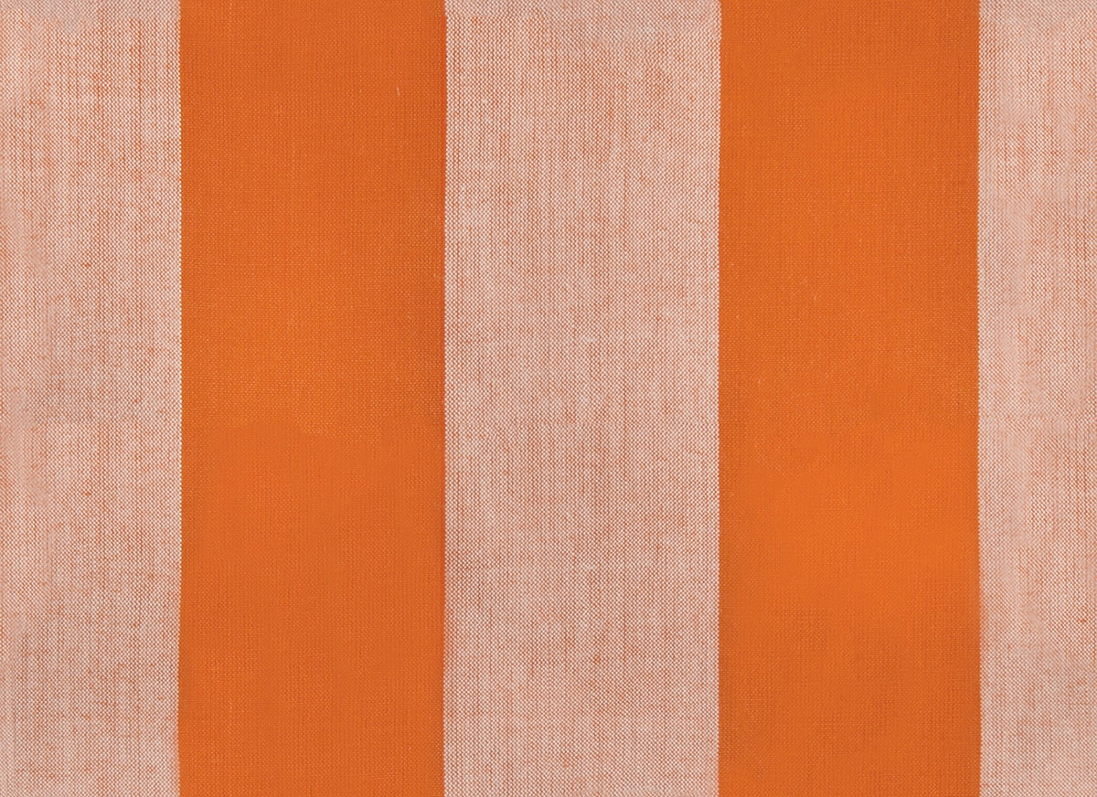 Moda's orange and honey vertical stripes Warp Weft Daisy Days by Ruby Star Society's Alexia Abegg cotton quilting fabric
