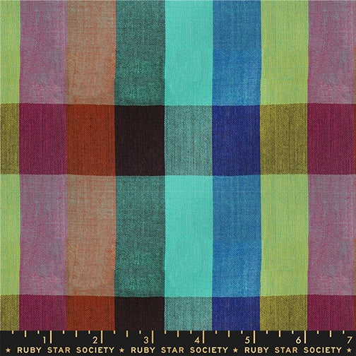 Warp Weft Daisy Days - Central Park Plaid Multi - by Ruby Star Society (Preorder)