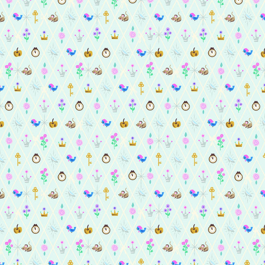 Diamond in Powder Sparkle - Wishes by Jill Howarth. 100% quilting cotton.
