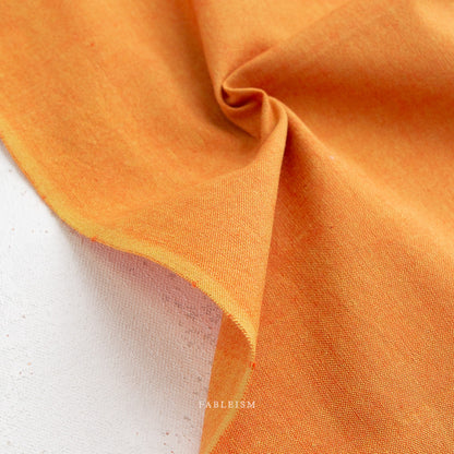 Watercolor Wovens - Watercolor Wovens in Saffron - Fableism Supply Co - WW-170-SAFFRON - Half Yard