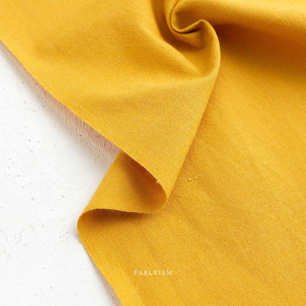 Watercolor Wovens - Watercolor Wovens in Mustard - Fableism Supply Co - WW-180-MUSTARD - Half Yard