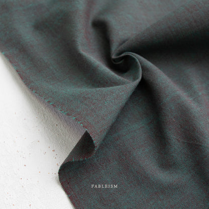 Watercolor Wovens - Watercolor Wovens in Peacock - Fableism Supply Co - WW-270-PEACOCK - Half Yard
