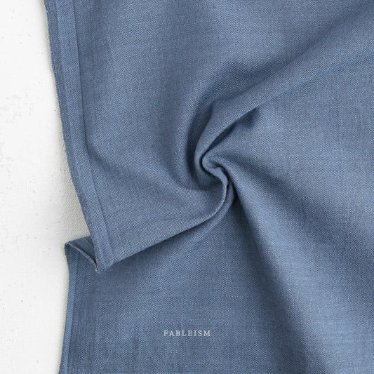 Watercolor Wovens - Watercolor Wovens in French Blue - Fableism Supply Co - WW-300-FRENCH BLUE - Half Yard