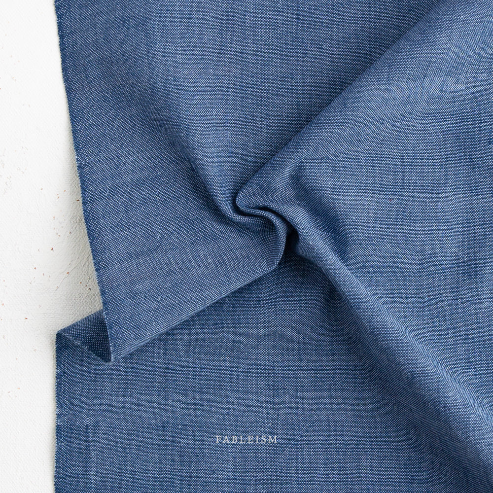 Watercolor Wovens - Watercolor Wovens in Blue Jeans - Fableism Supply Co - WW-310-BLUE JEANS - Half Yard