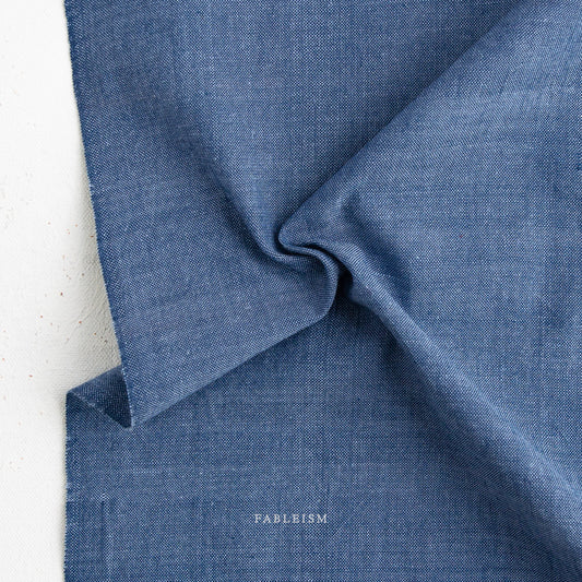 Watercolor Wovens - Watercolor Wovens in Blue Jeans - Fableism Supply Co - WW-310-BLUE JEANS - Half Yard
