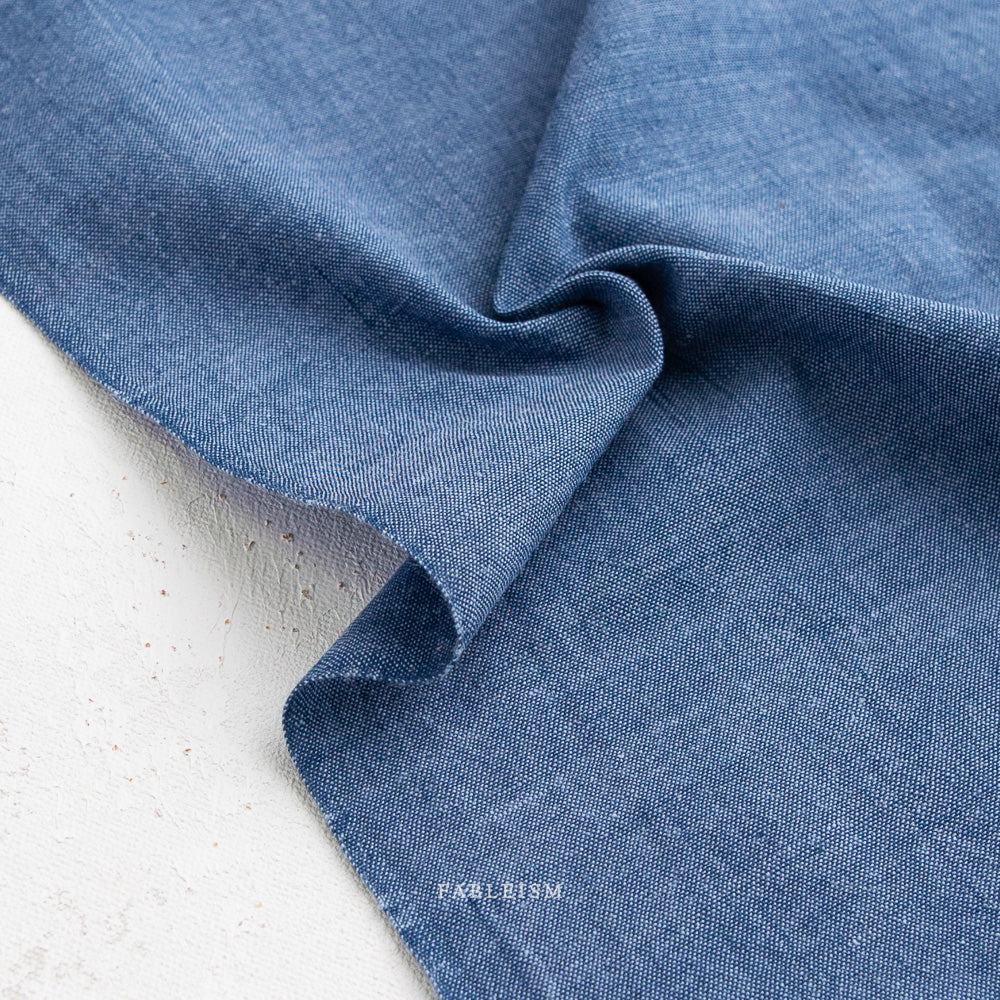 Watercolor Wovens - Watercolor Wovens in Blue Jeans - Fableism Supply Co - WW-310-BLUE JEANS - Half Yard