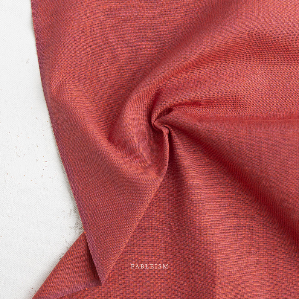 Watercolor Wovens - Watercolor Wovens in Red Pear - Fableism Supply Co - WW-380-RED PEAR - Half Yard