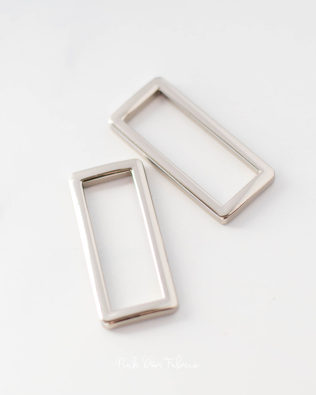 Pink Door Hardware - 1.5" Rectangle Ring - Nickel - 2 per Pkg. - PDF_NI15RR