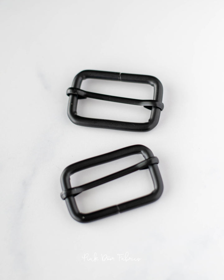 Pink Door Hardware - 1.5" Slider - Matte Black - 2 per Pkg. - PDF_BK15SL