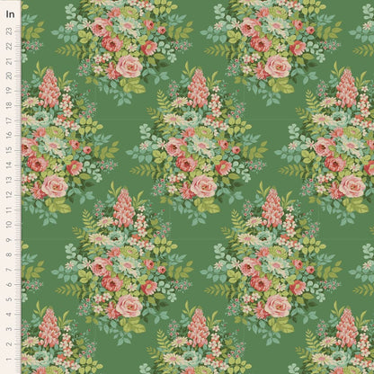 Chic Escape - Whimsyflower in Green - 100442 - Half Yard