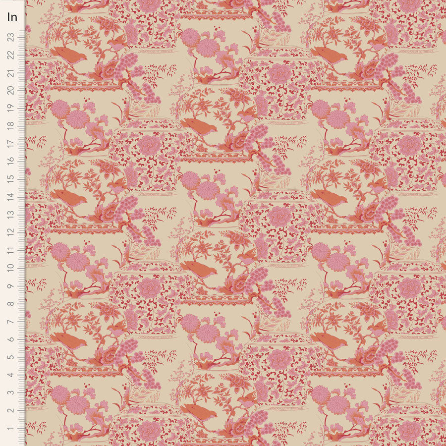 Chic Escape - Vase Collection in Pink - 100460 - Half Yard