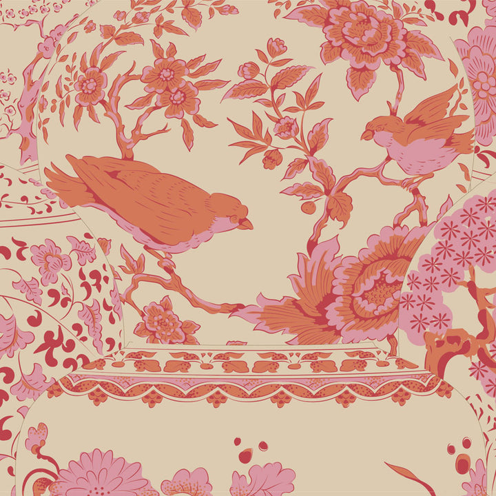 Chic Escape - Vase Collection in Pink - 100460 - Half Yard
