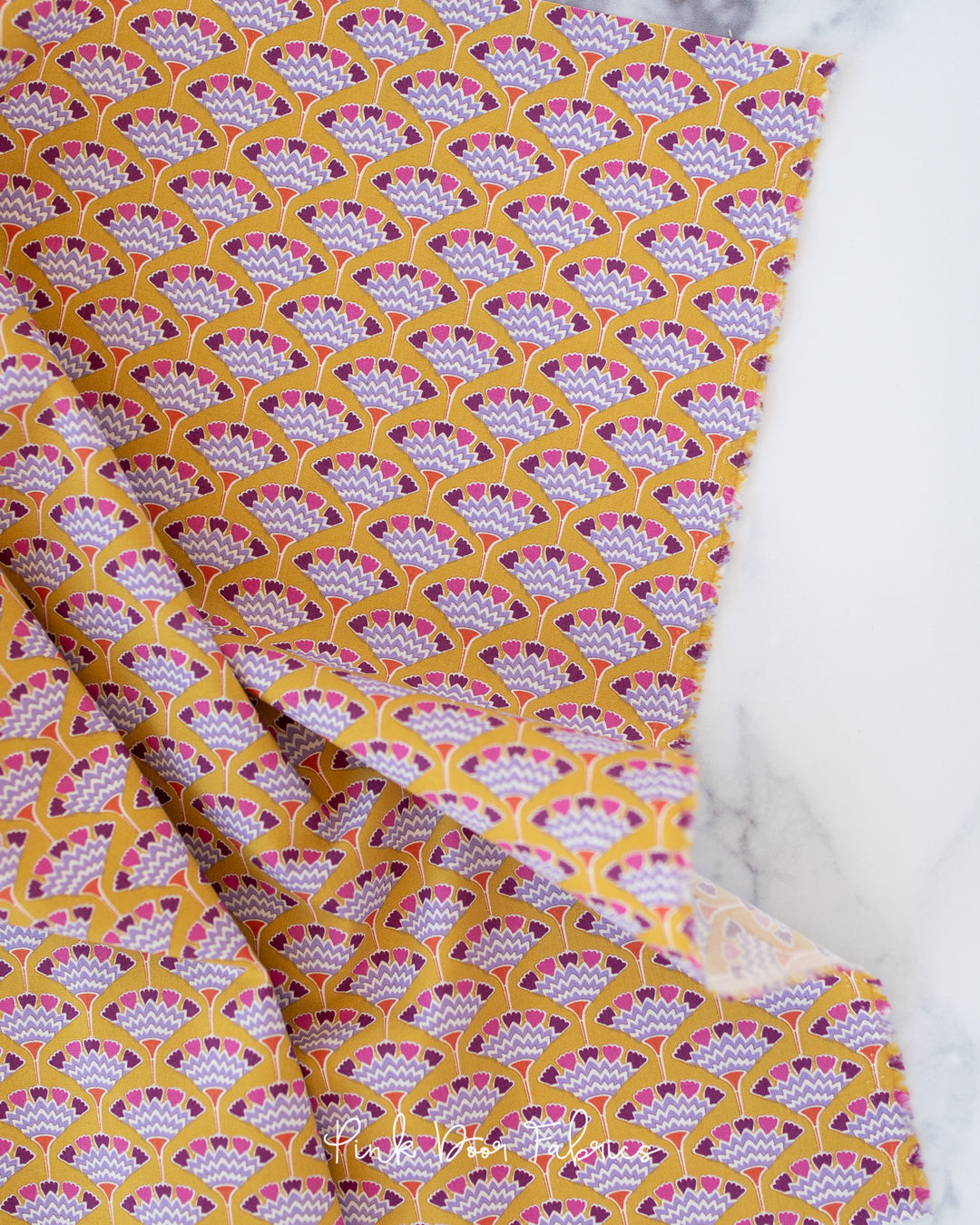 Pie in the Sky - Tasselflower in Mustard - 100481 - Half Yard