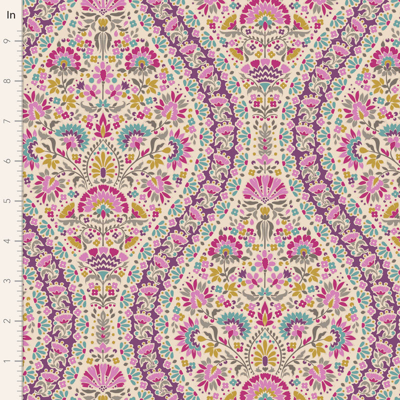 Pie in the Sky - Whimsybird in Plum - 100482 - Half Yard