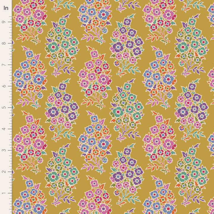 Pie in the Sky - Willy Nilly in Mustard - 100485 - Half Yard