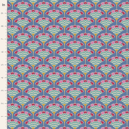 Pie in the Sky - Tasselflower in Blue - 100488 - Half Yard