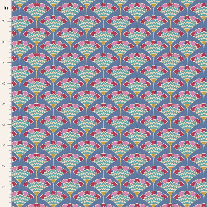 Pie in the Sky - Tasselflower in Blue - 100488 - Half Yard
