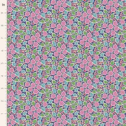 PREORDER - Pie in the Sky - Topsy Turvy in Blue - 100490 - Half Yard